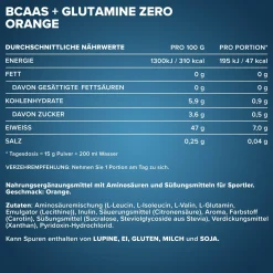 100% BCAAs + Glutamine Zero (500g)