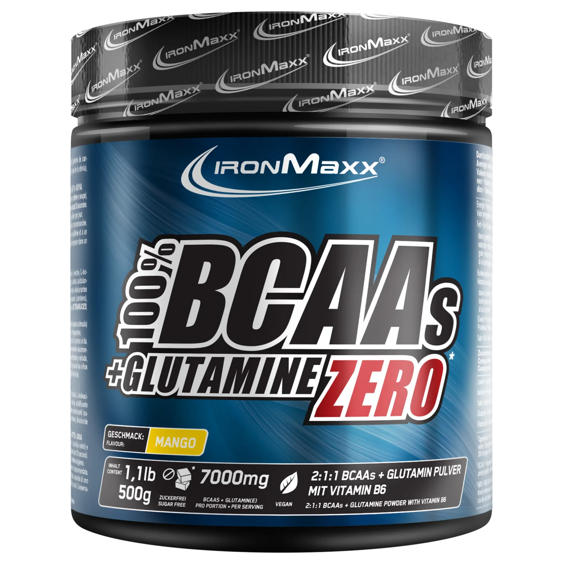 100% BCAAs + Glutamine Zero (500g)