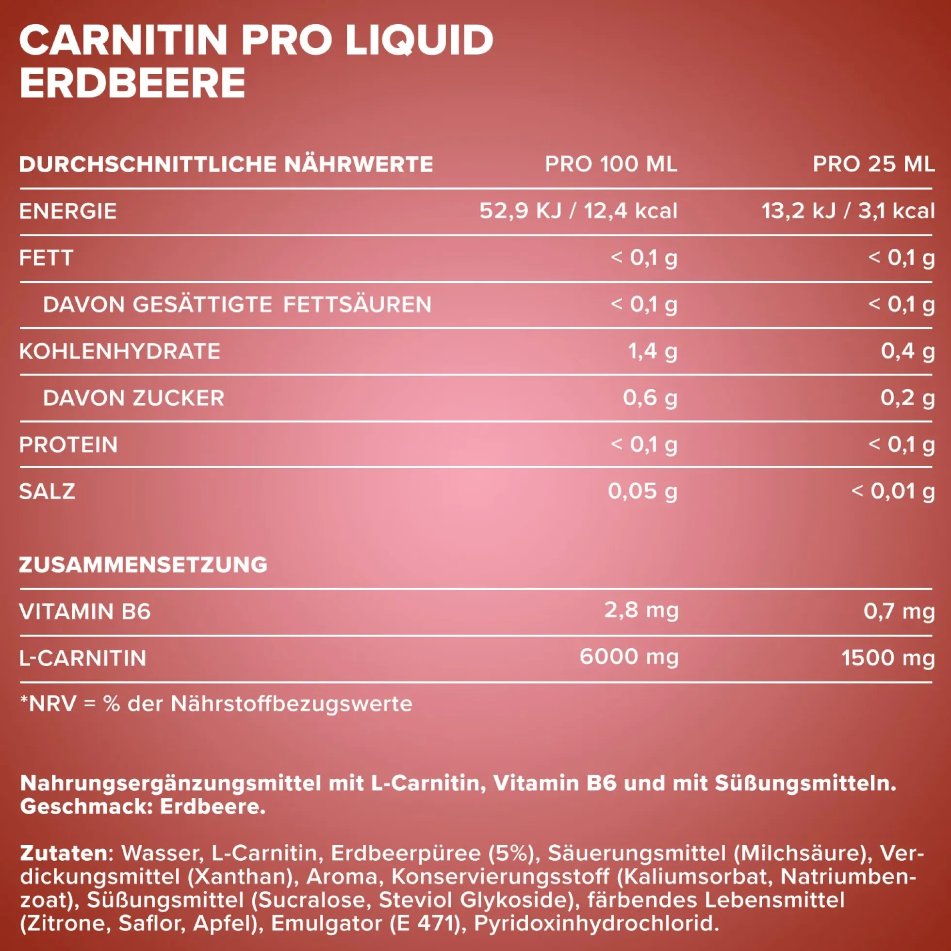 Carnitine Pro Liquid (1000ml)