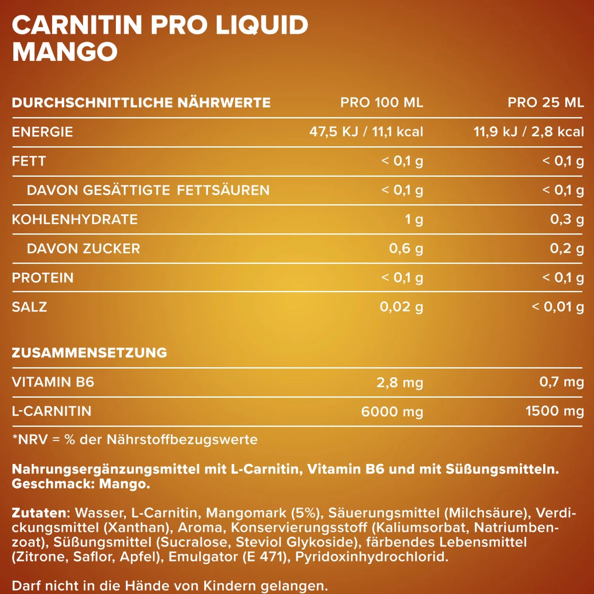 Carnitine Pro Liquid (1000ml)