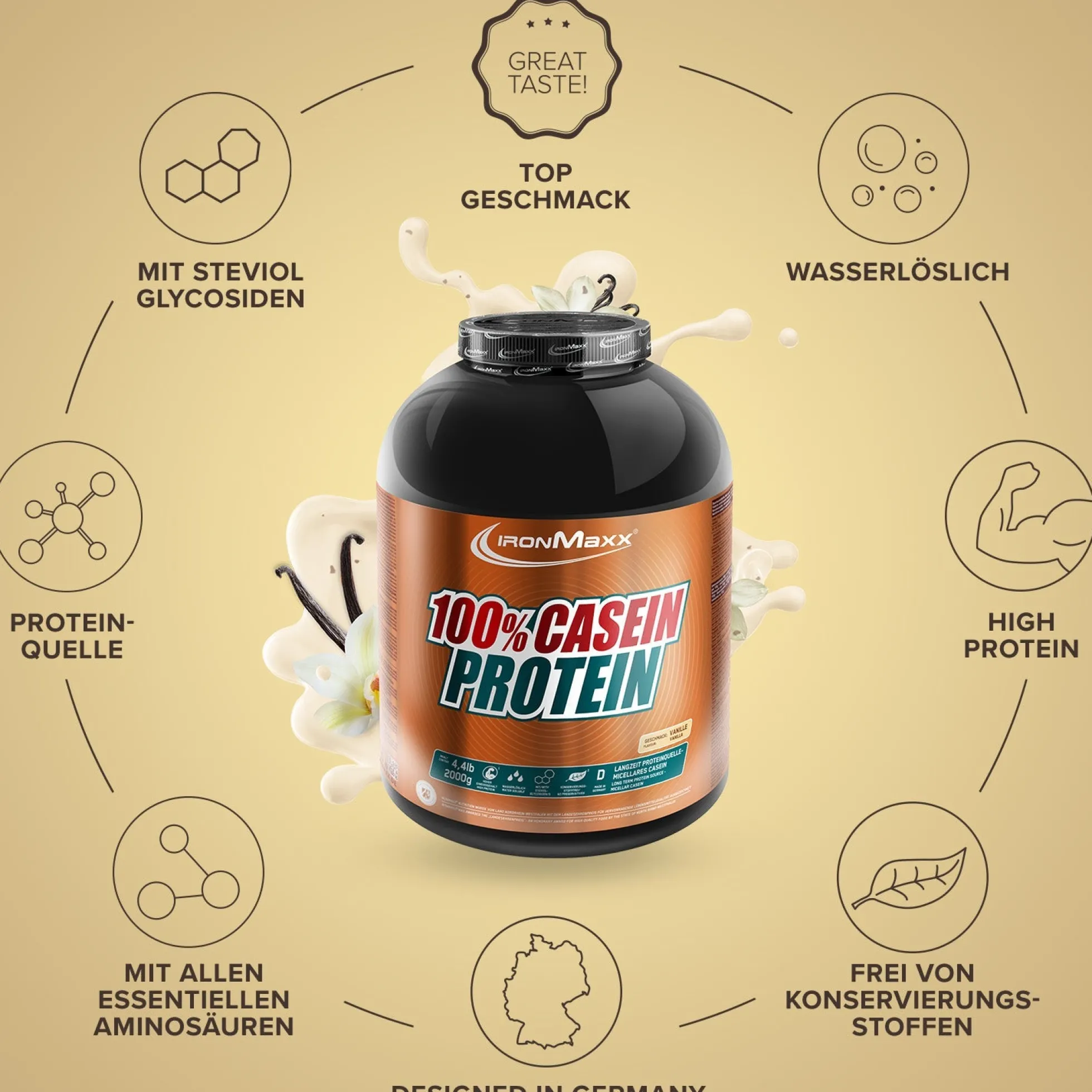 100% Casein Protein (2000g)