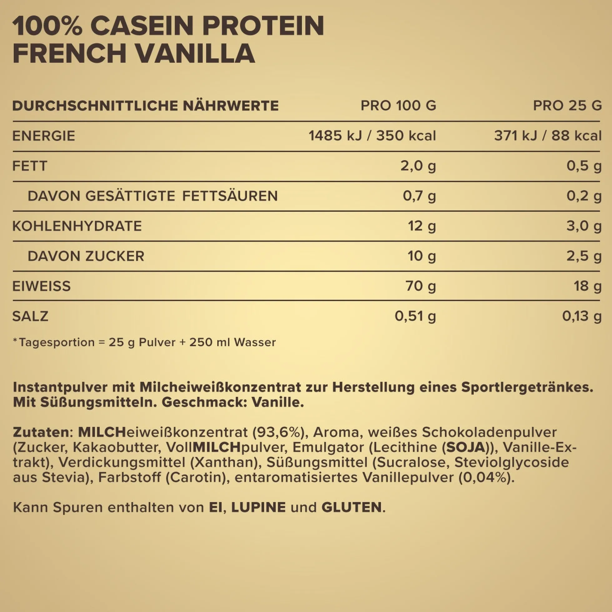100% Casein Protein (2000g)