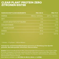 Clear Plant Protein ZERO (17g)