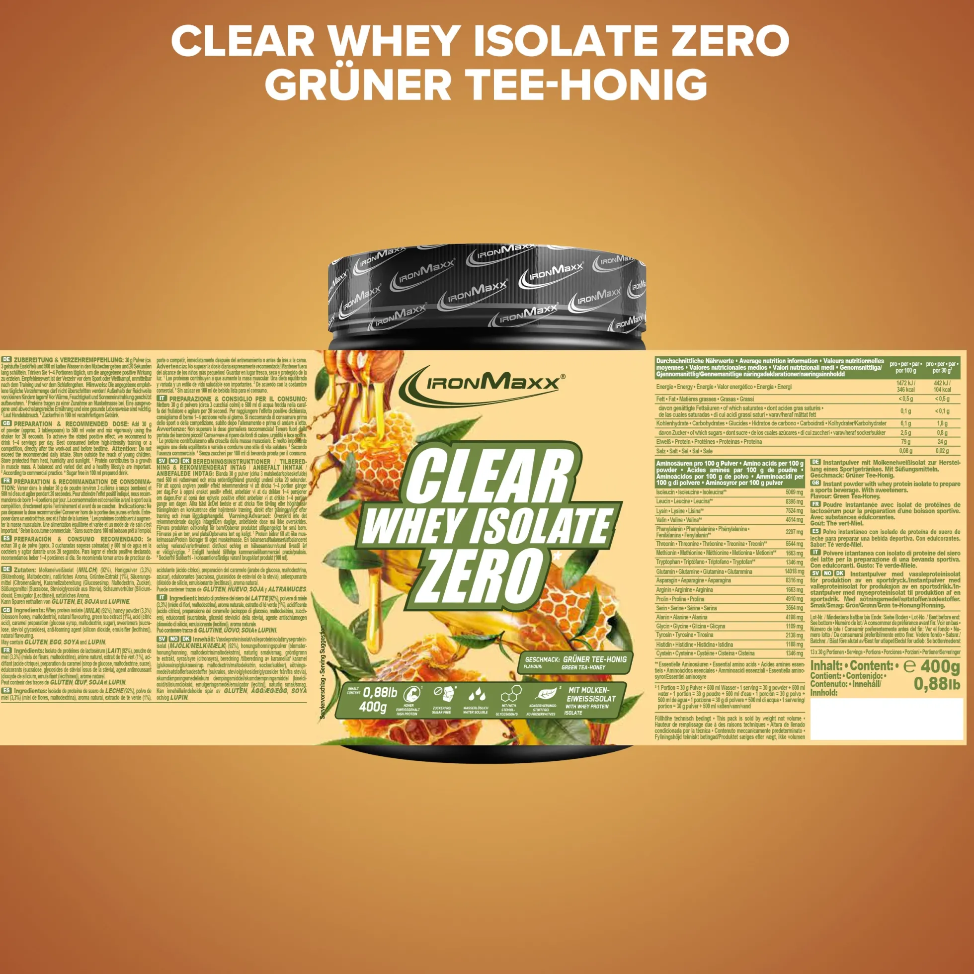 Clear Whey Isolate ZERO (400g)