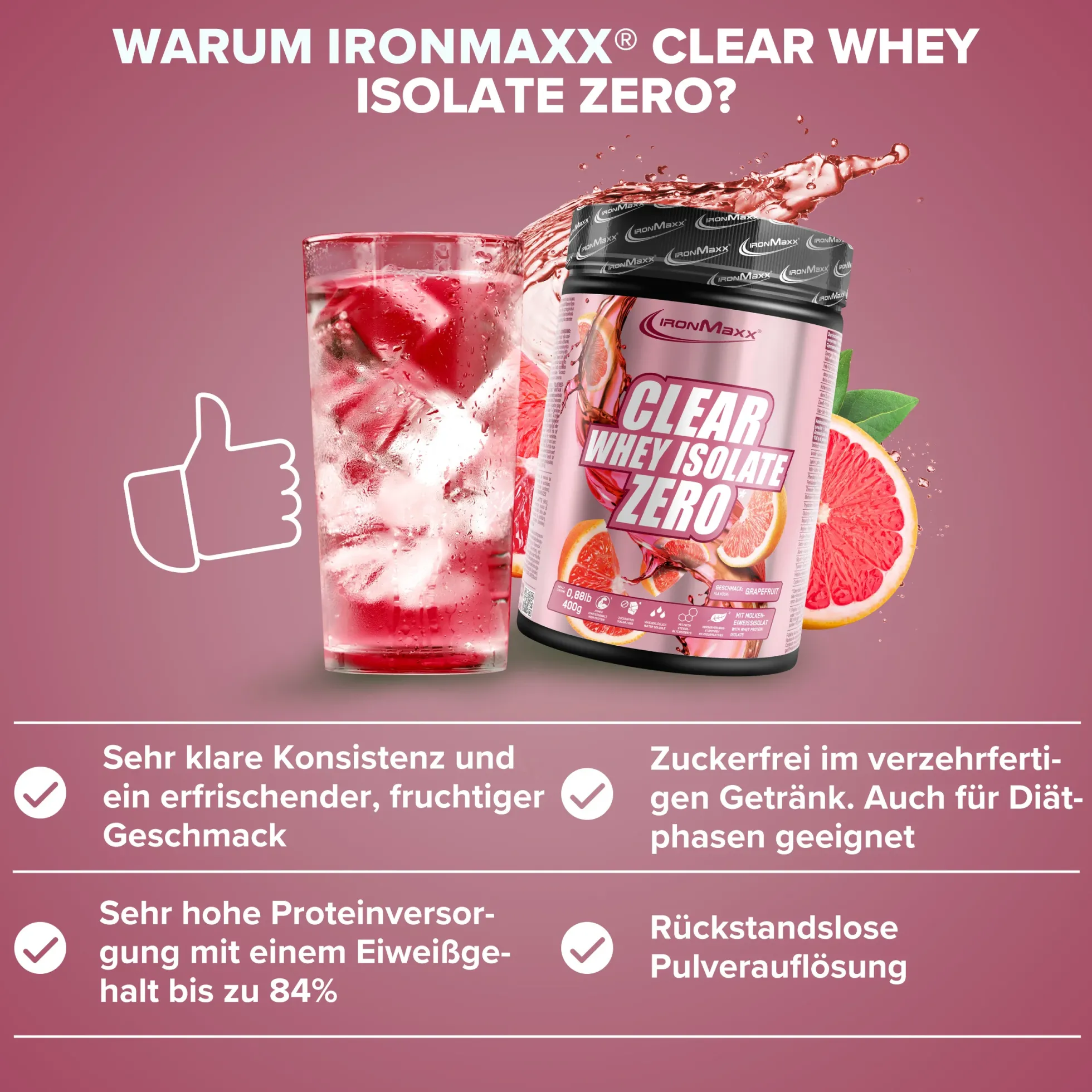 Clear Whey Isolate ZERO (400g)