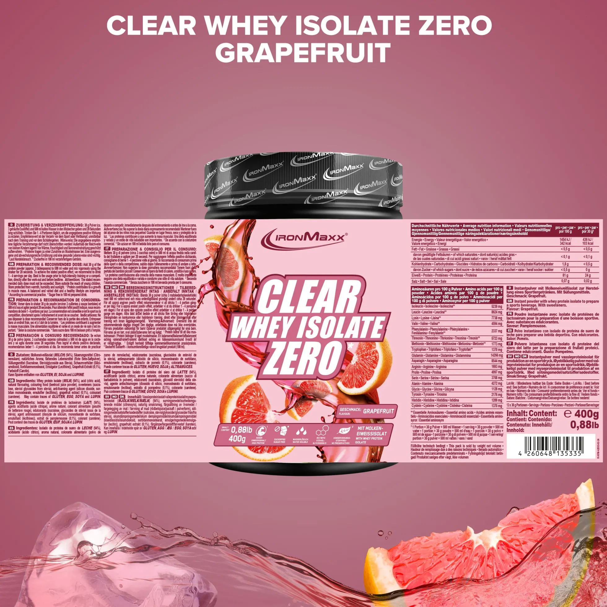 Clear Whey Isolate ZERO (400g)