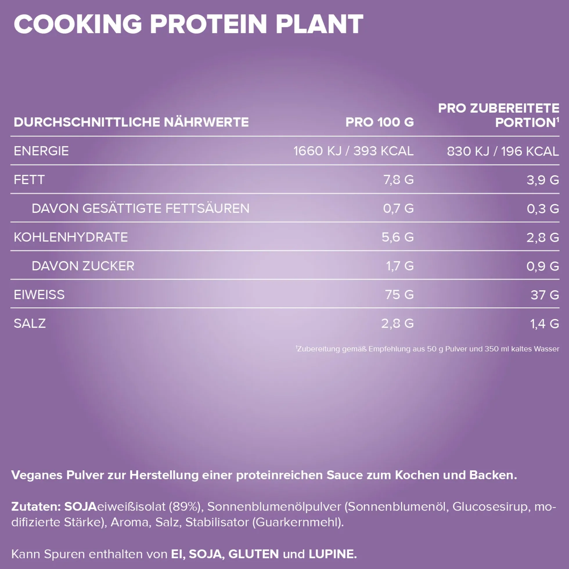 Cooking Protein Plant (500g)