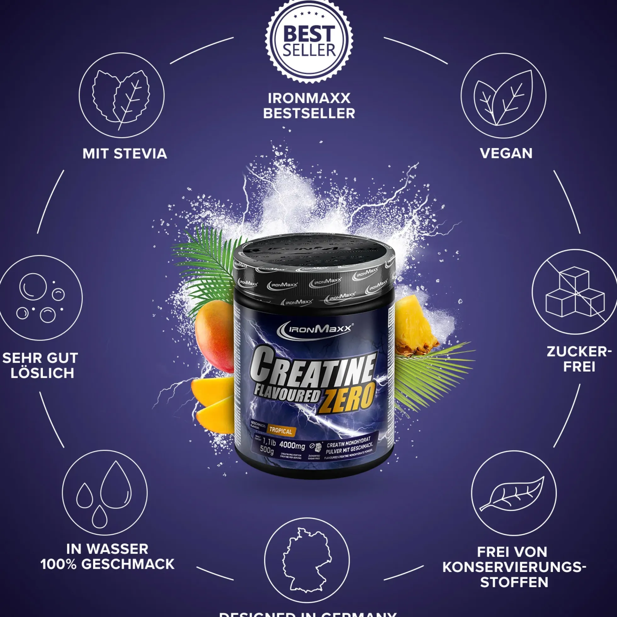 Creatine Flavoured Zero (250g)