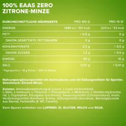 100% EAAs Zero (500g)