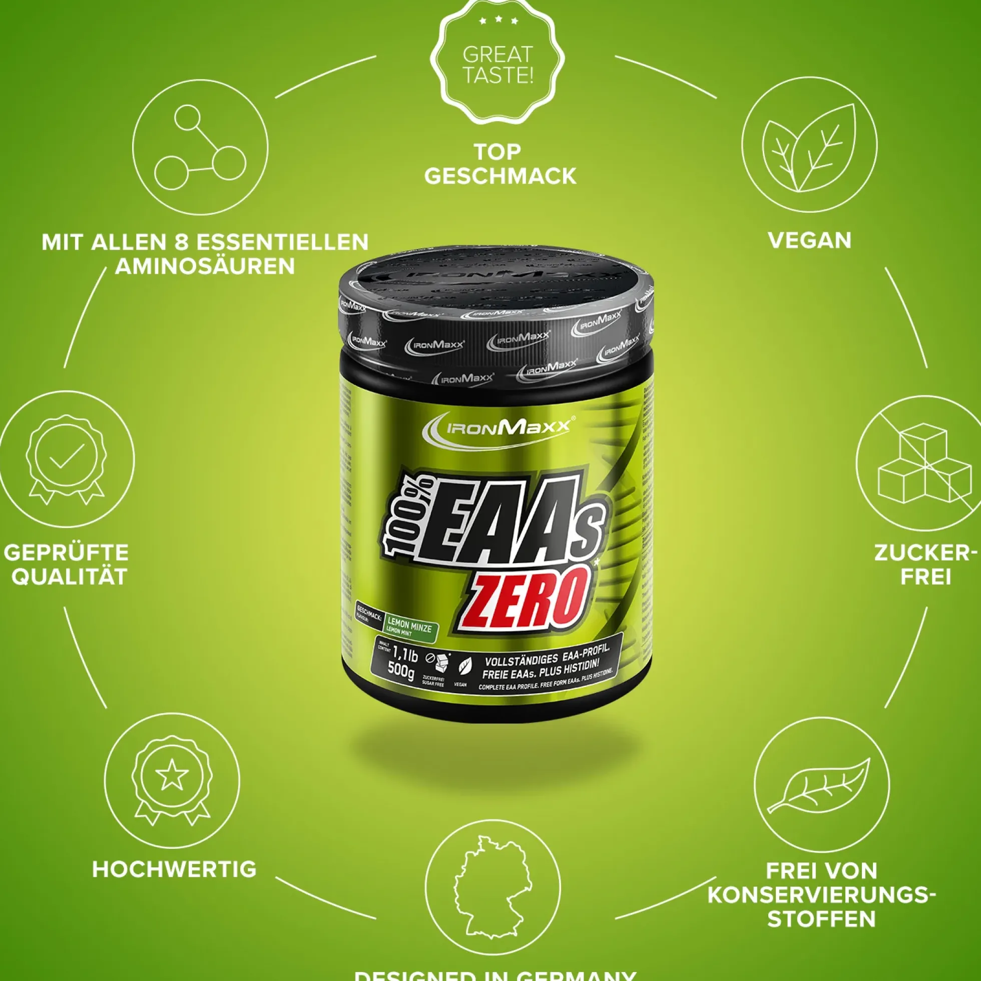 100% EAAs Zero (500g)