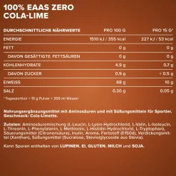 100% EAAs Zero (500g)