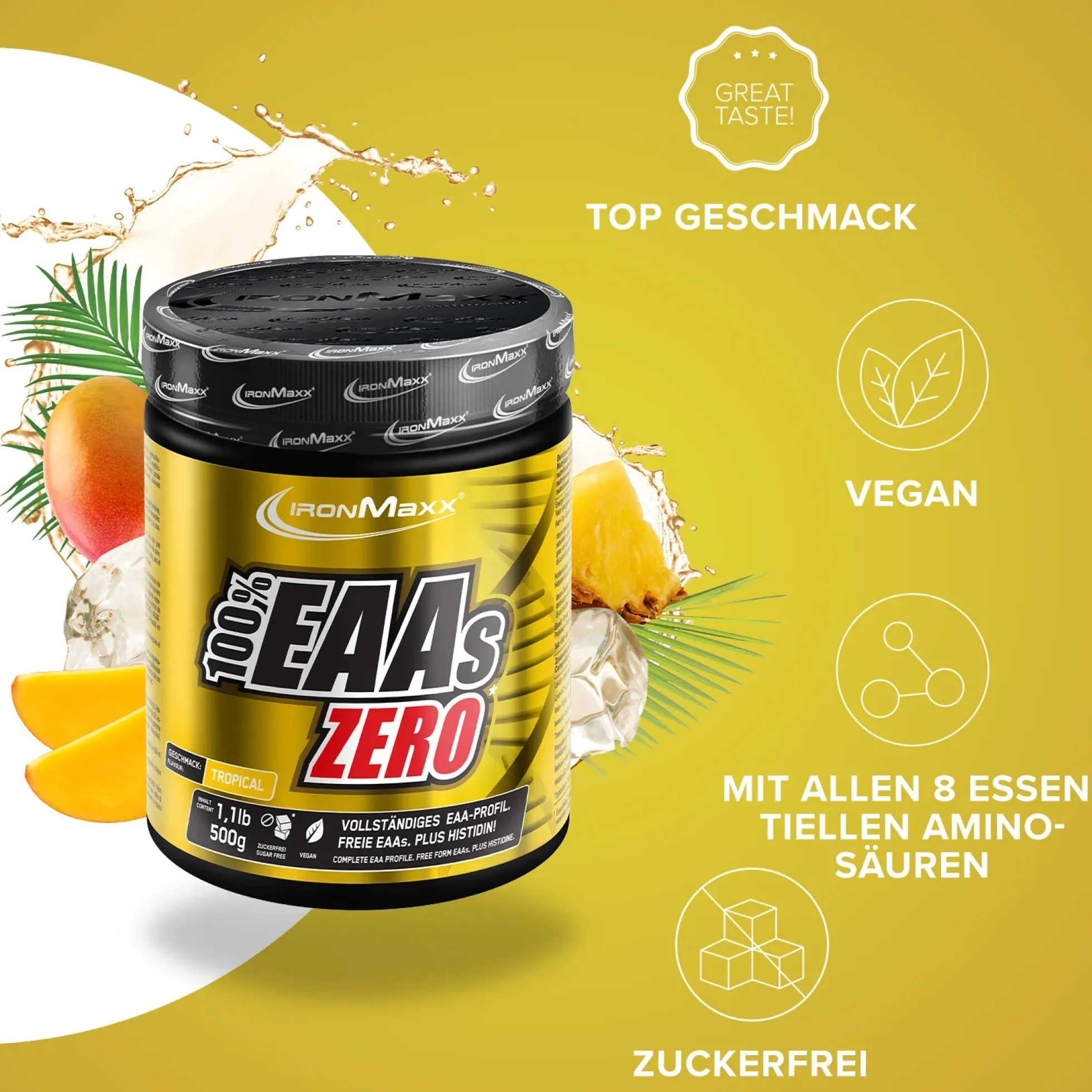 100% EAAs Zero (500g)