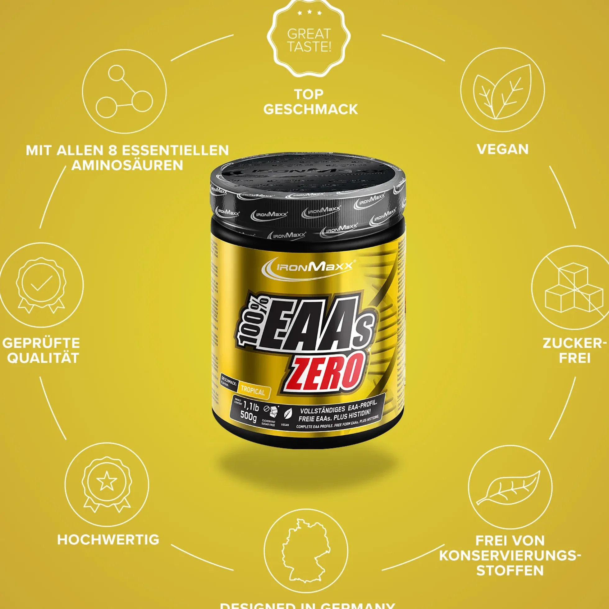 100% EAAs Zero (500g)
