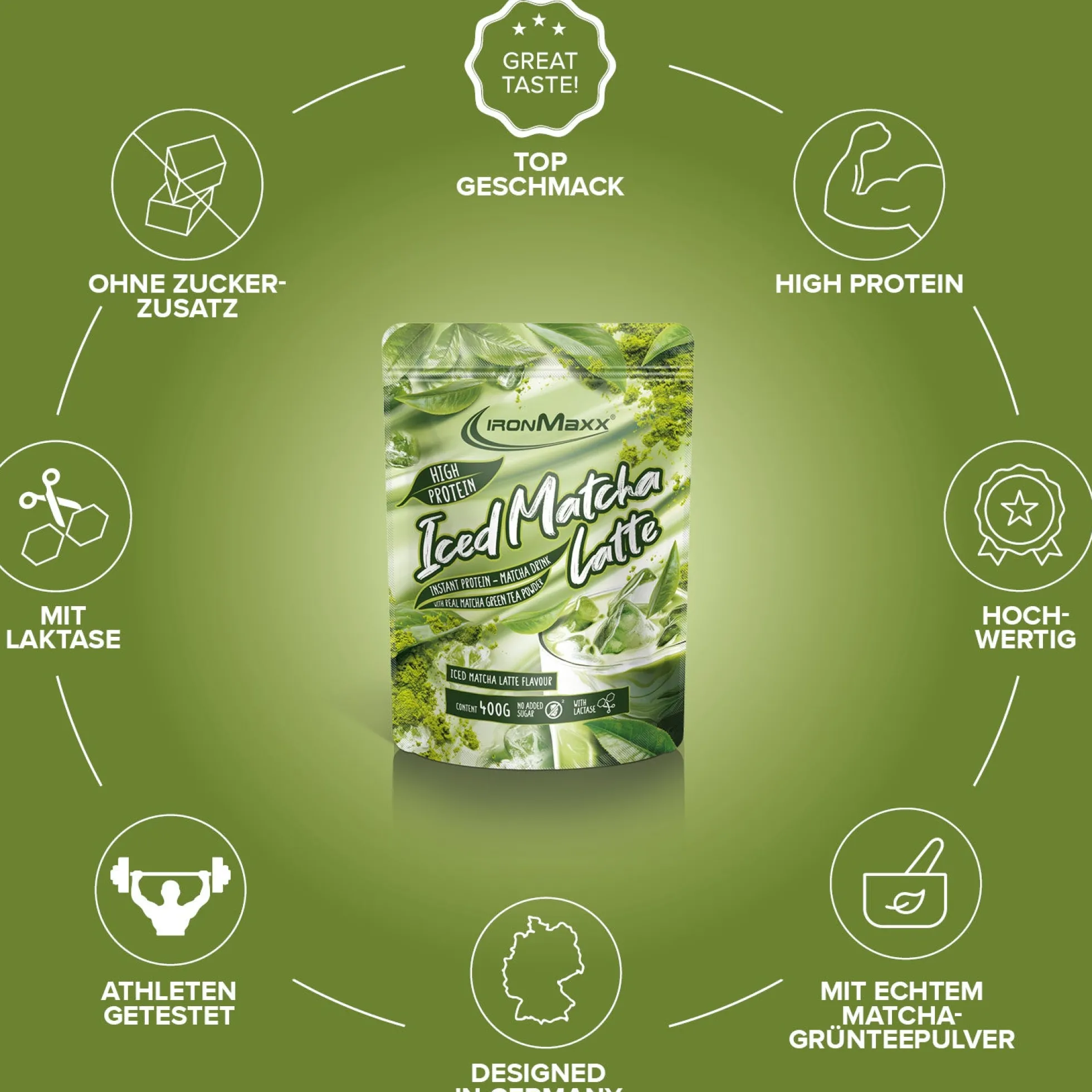 Iced Matcha Latte (400g)