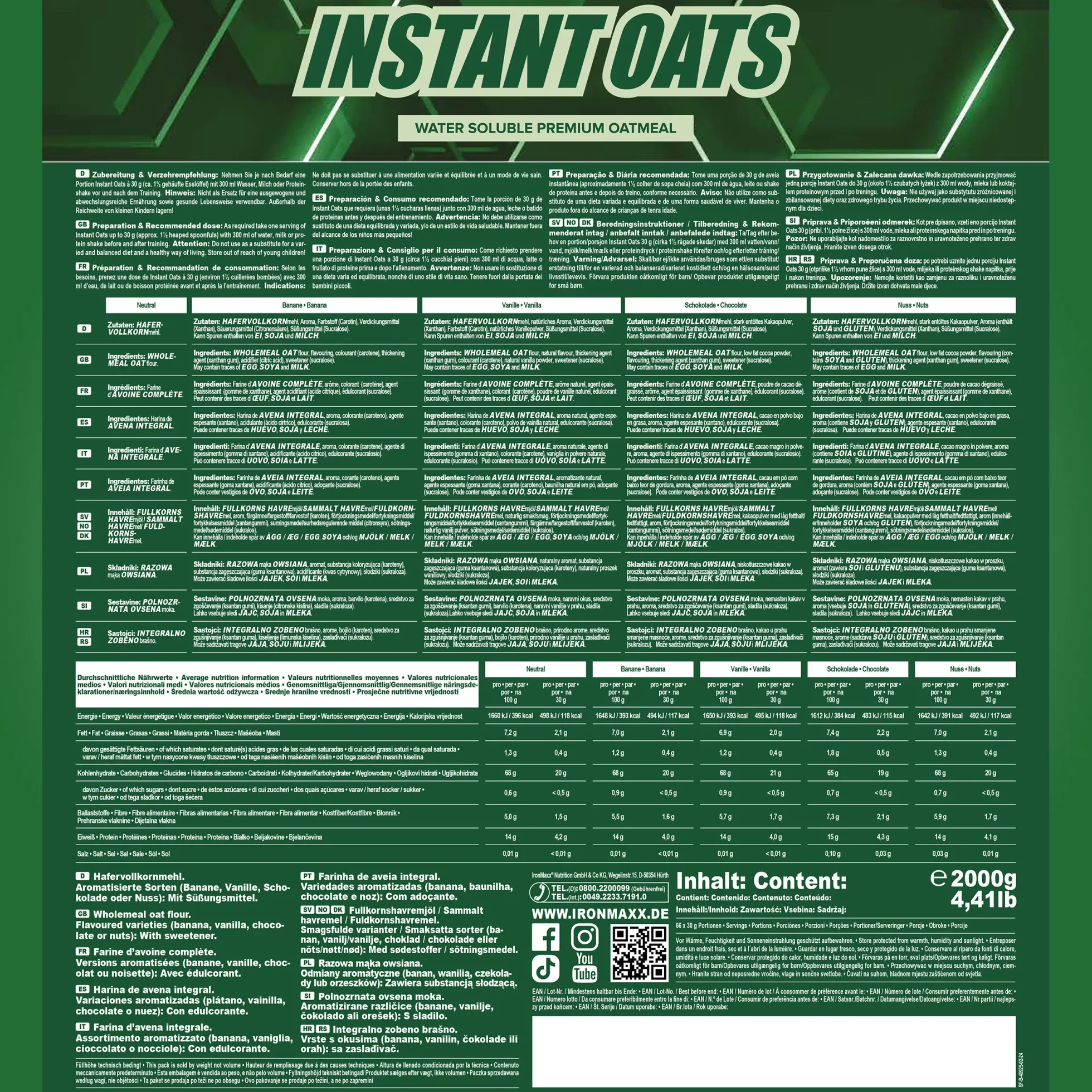 Instant Oats (2000g)
