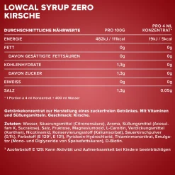 LowCal Syrup Zero (1000ml)