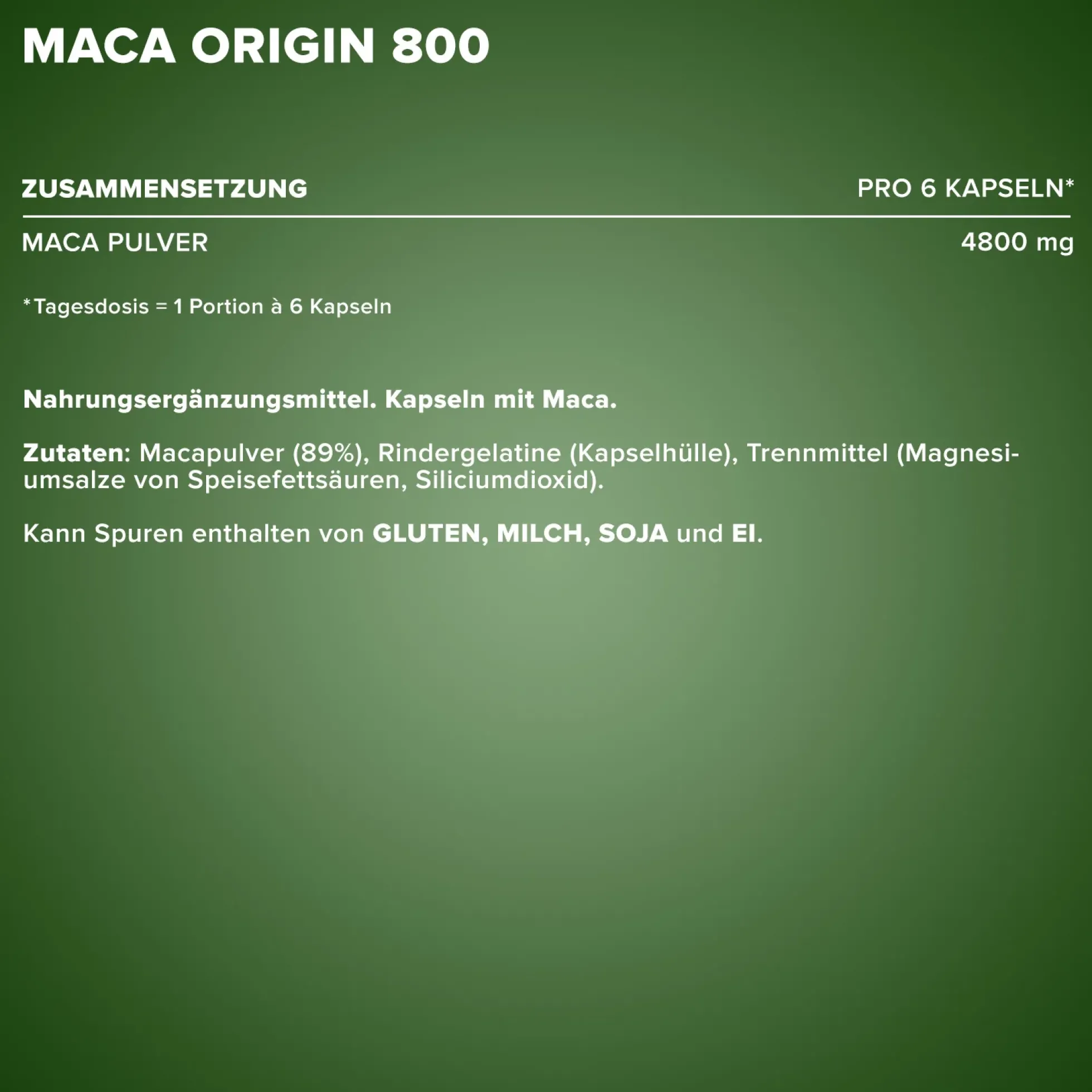Maca Origin 800