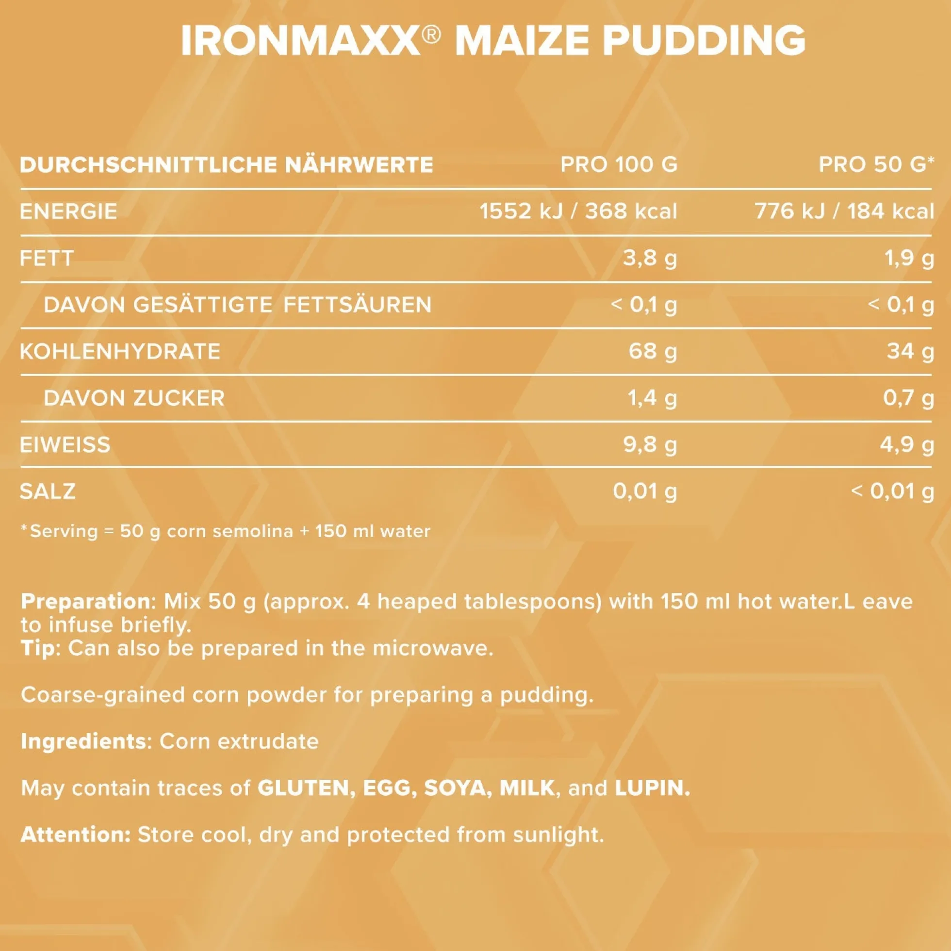 Maize Pudding (750g)