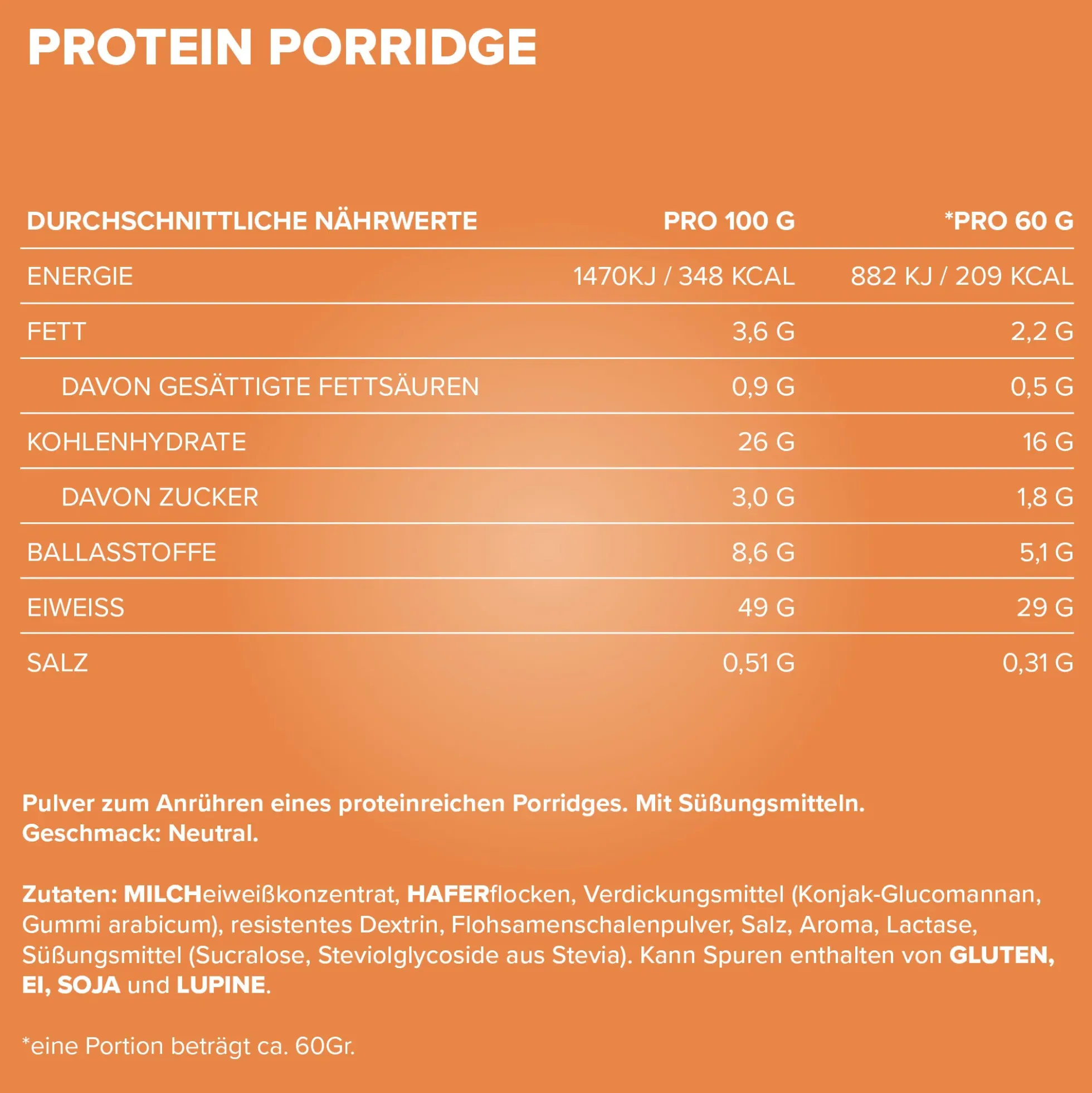 Protein Breakfast Sachets (60g)