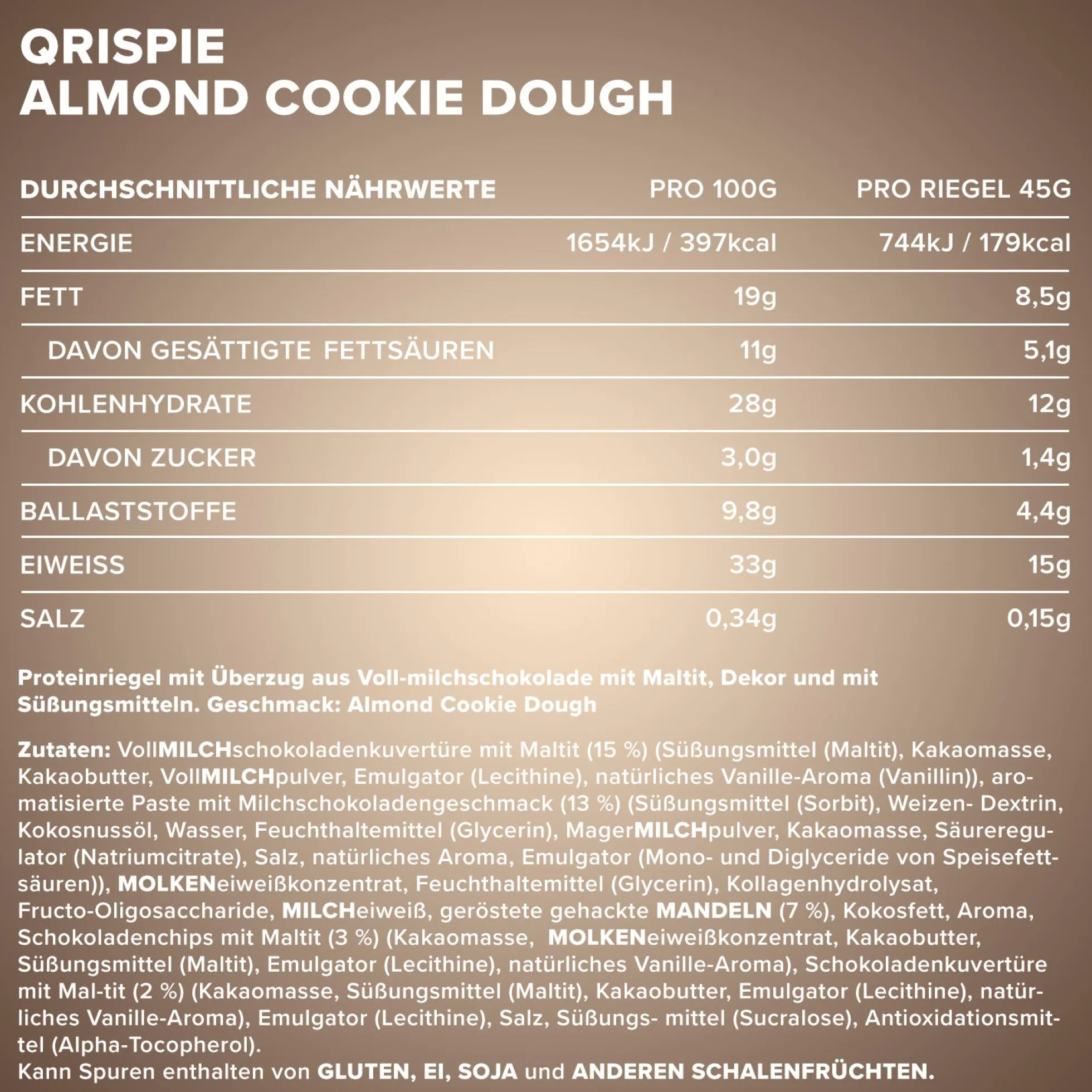 Qrispie Protein Riegel (16x45g)