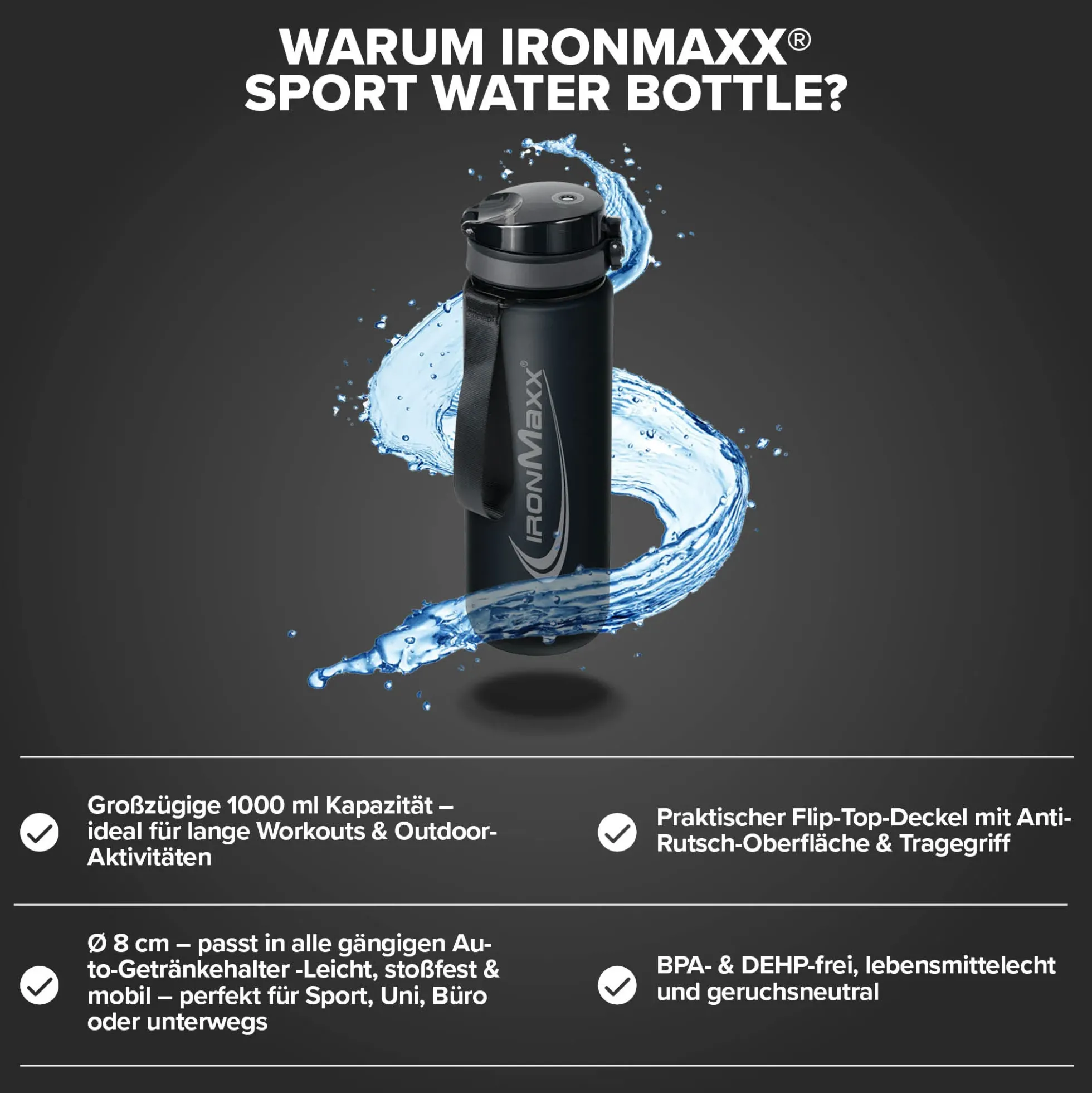 Sport Water Bottle (1000ml)