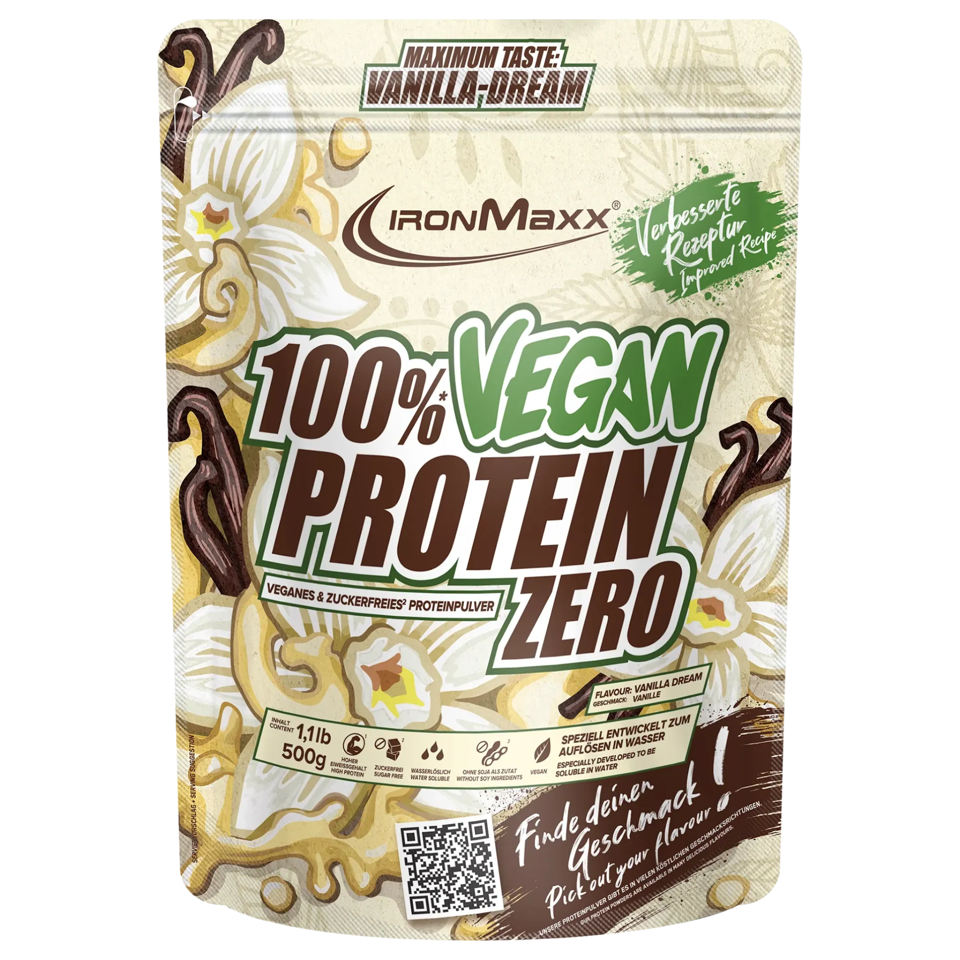 100% Vegan Protein Zero (500g)