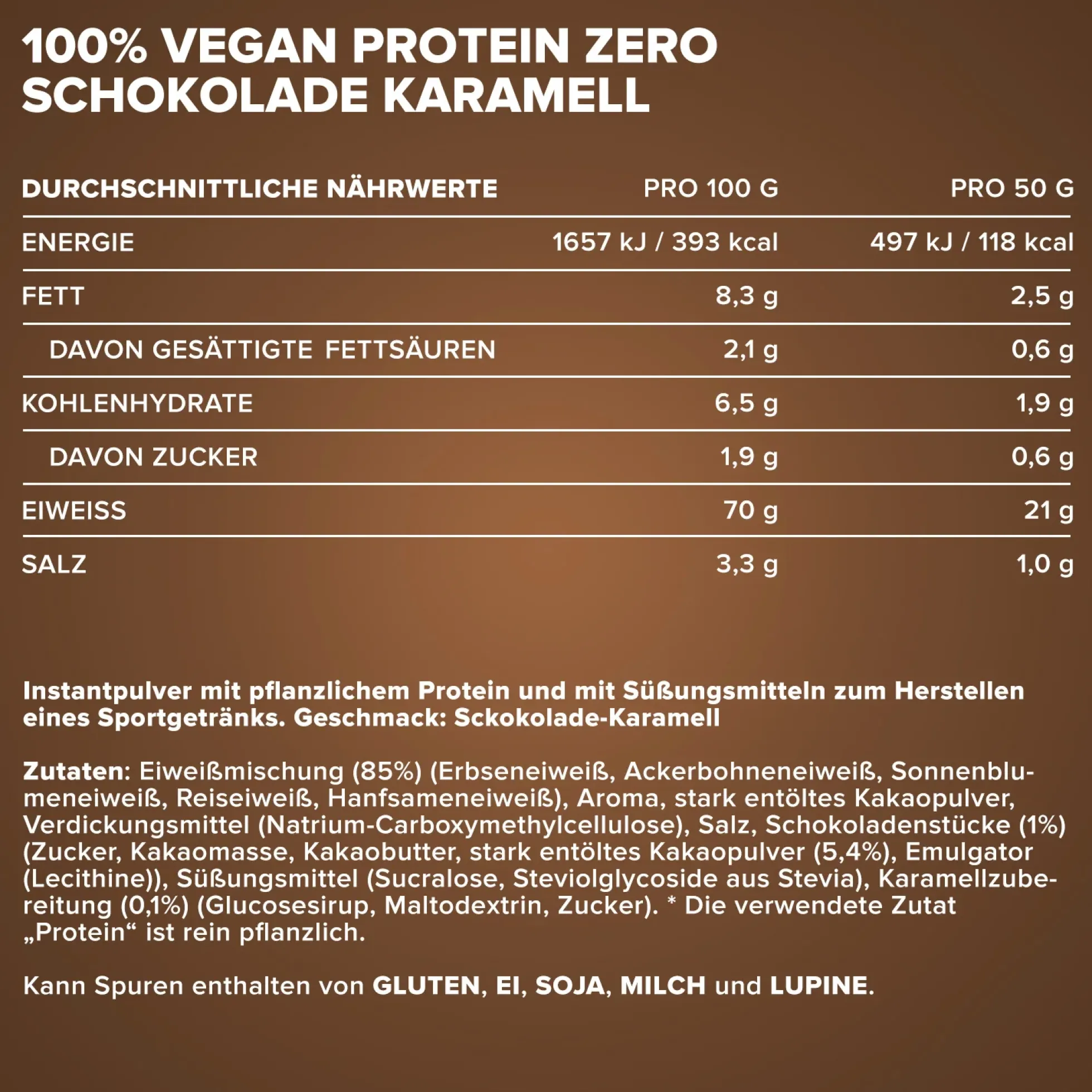 100% Vegan Protein Zero (500g)