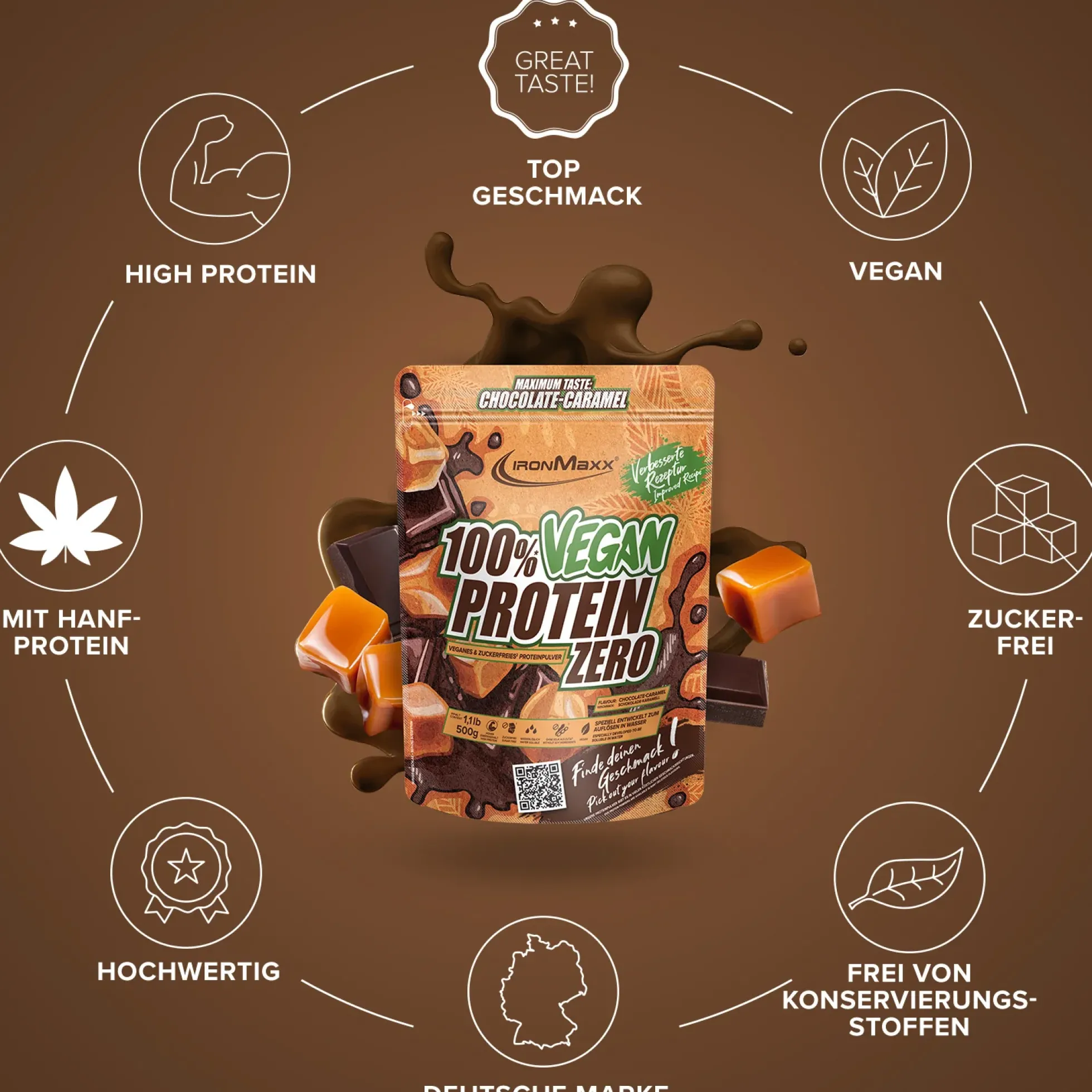 100% Vegan Protein Zero (500g)