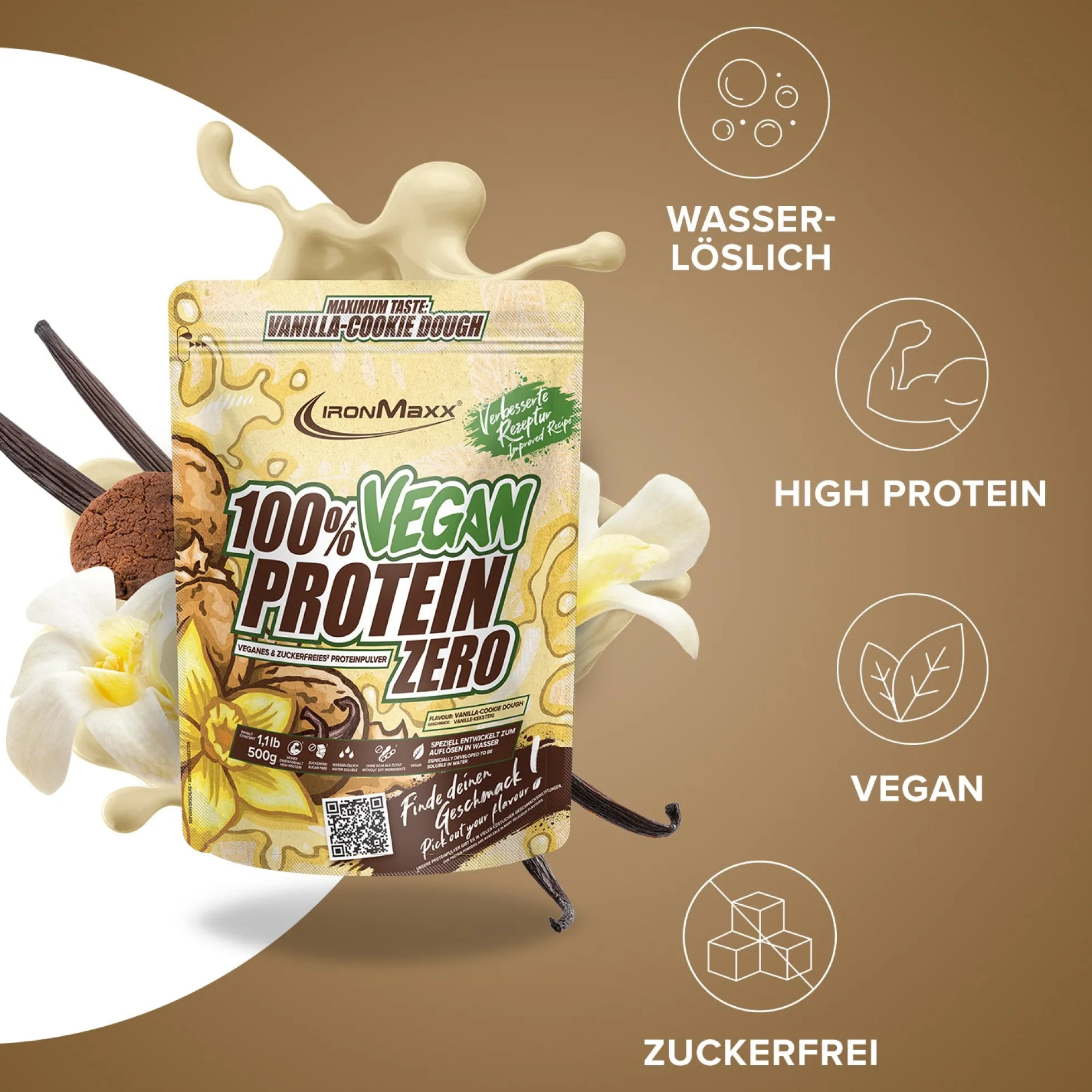 100% Vegan Protein Zero (500g)