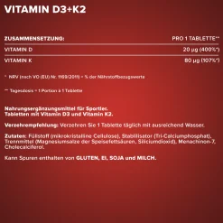 Vitamin D3 + K2
