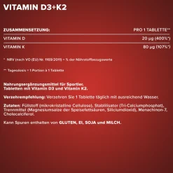 Vitamin D3 + K2
