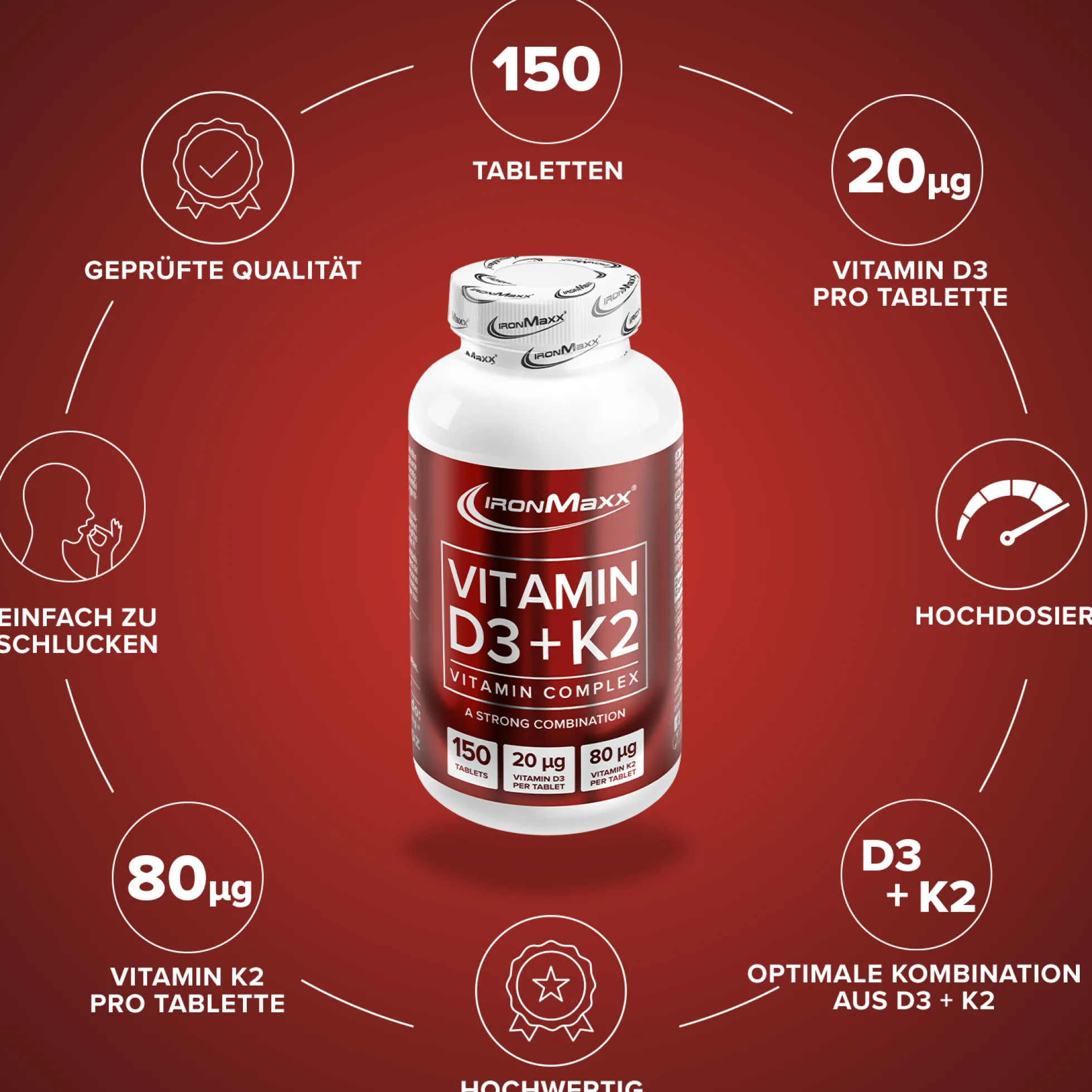 Vitamin D3 + K2