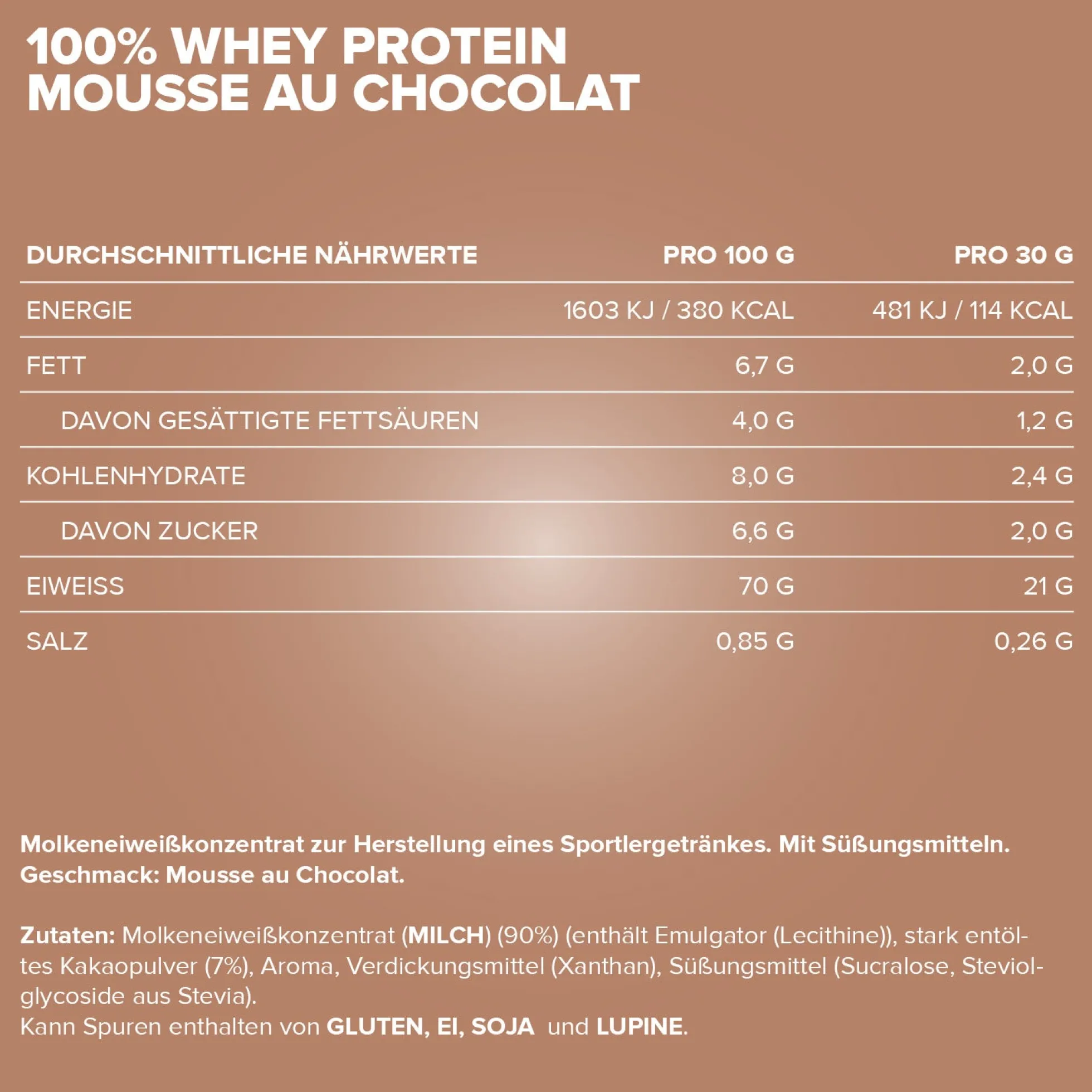 100% Whey Protein (30g)