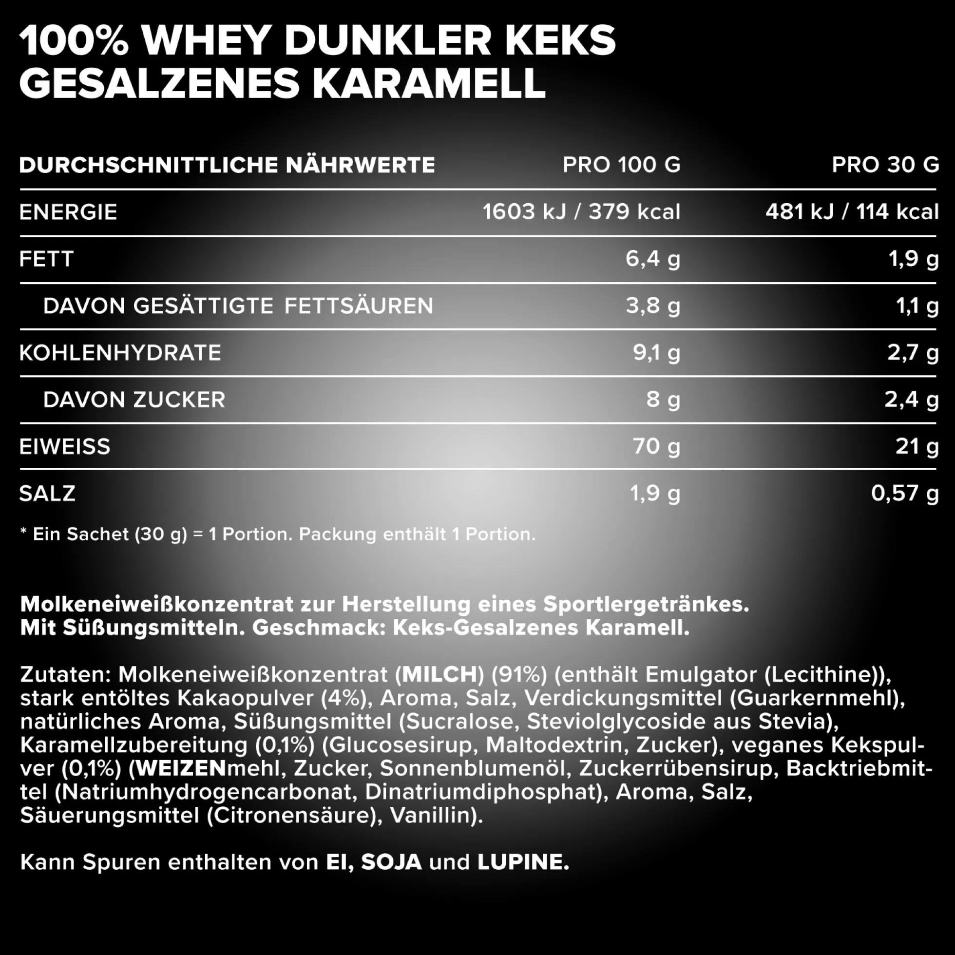 100% Whey Protein (30g)
