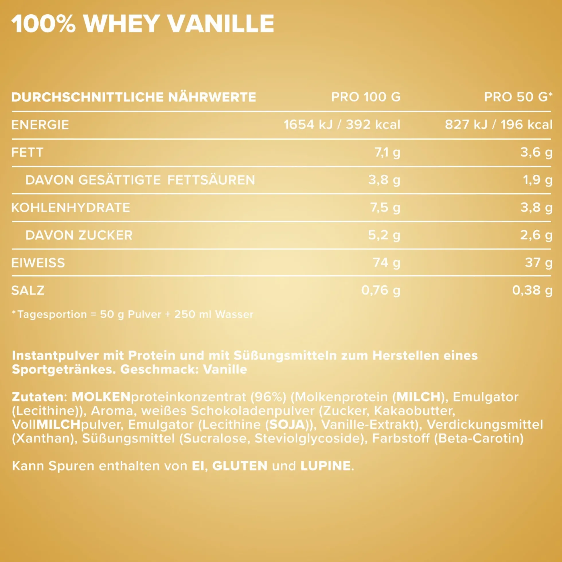 100% Whey Protein (900g)
