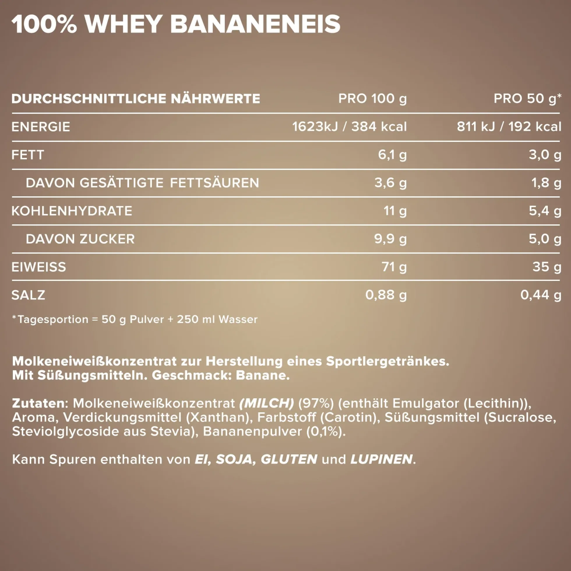 100% Whey Protein (500g)