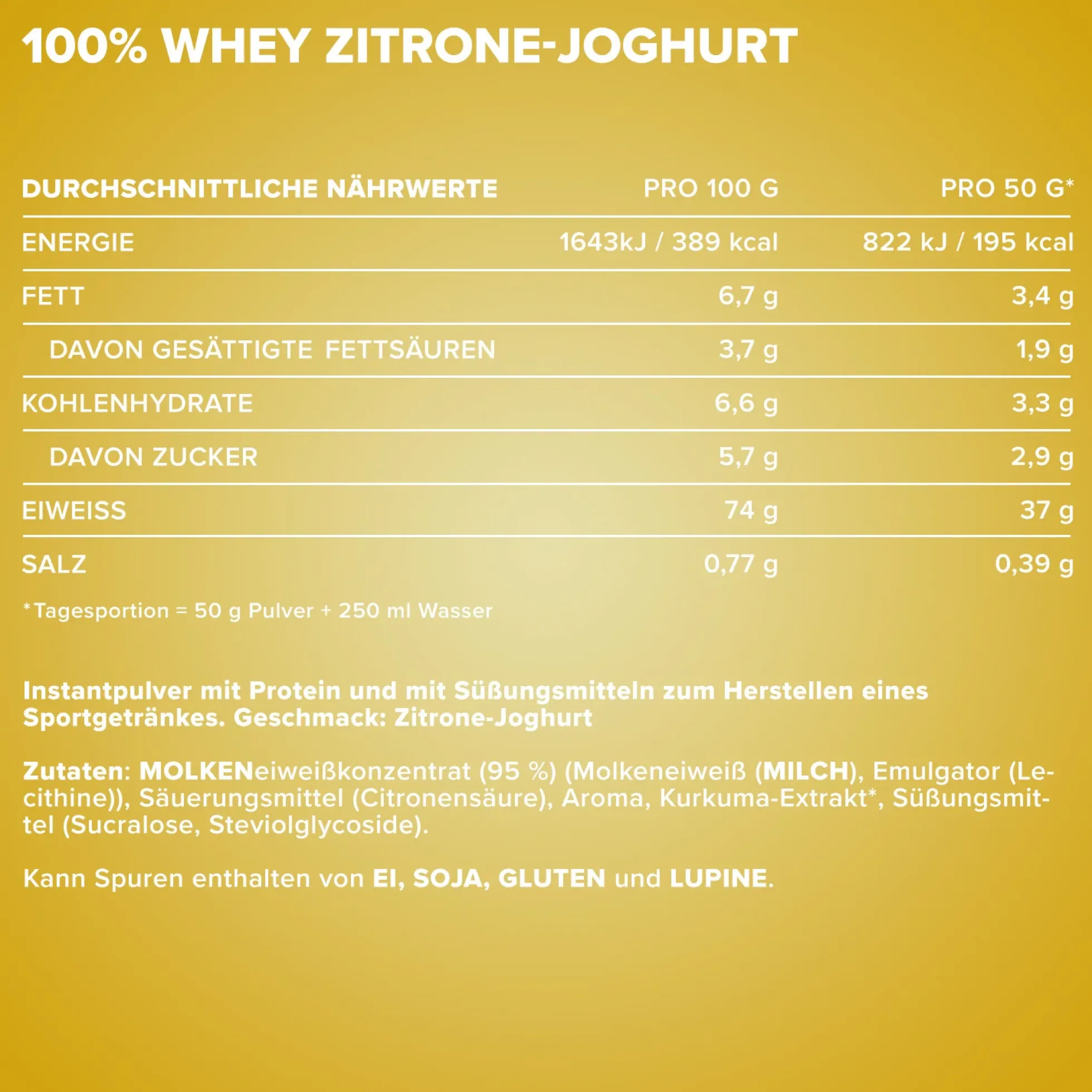 100% Whey Protein (500g)