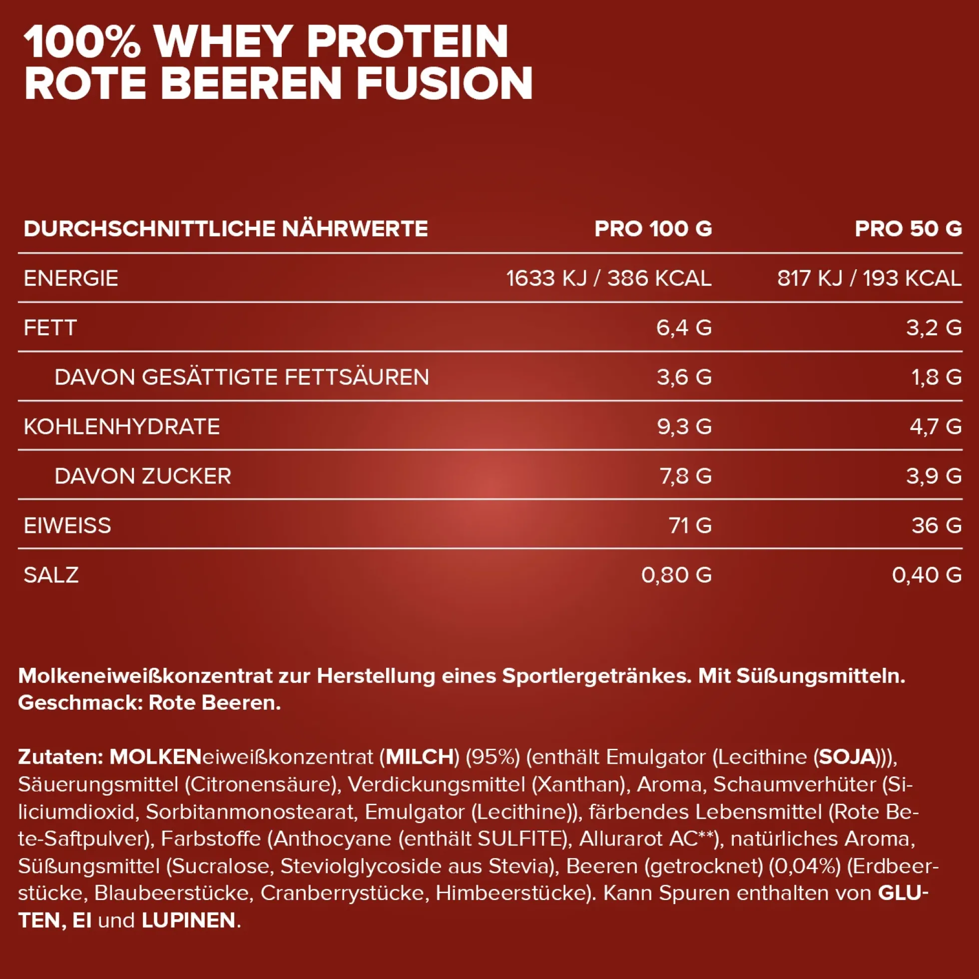 100% Whey Protein (500g)