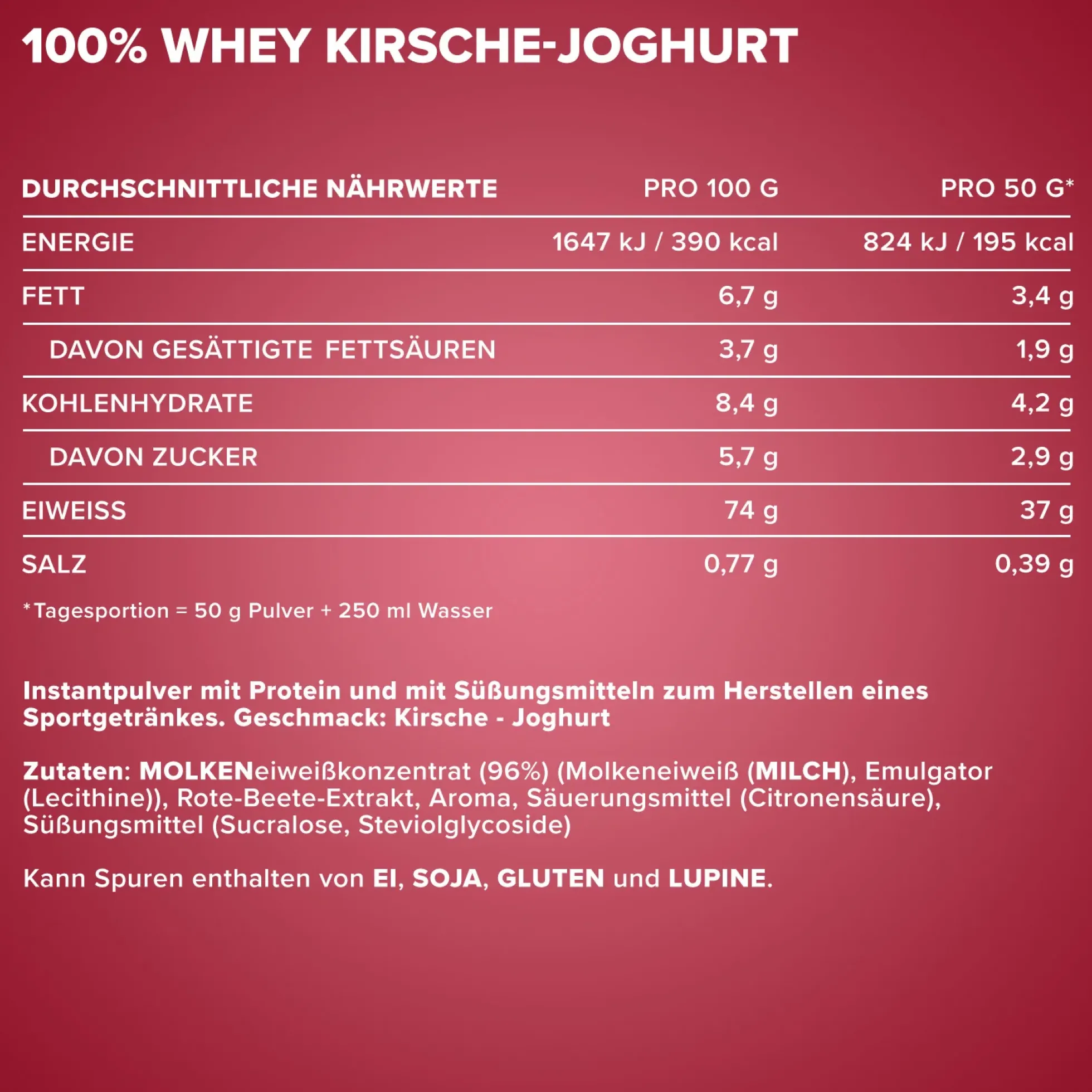100% Whey Protein (500g)
