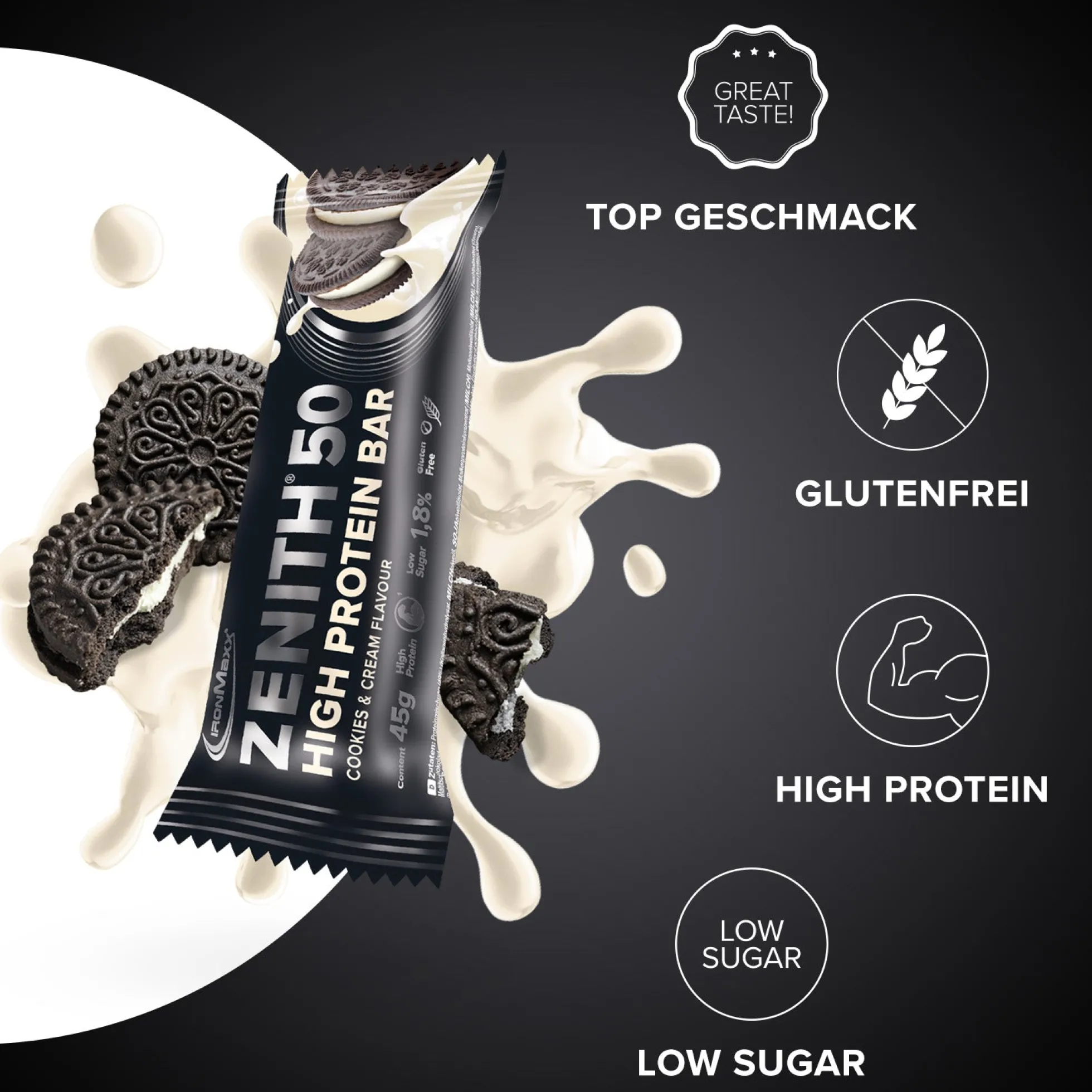 ZENITH® 50 Protein Riegel (45g)