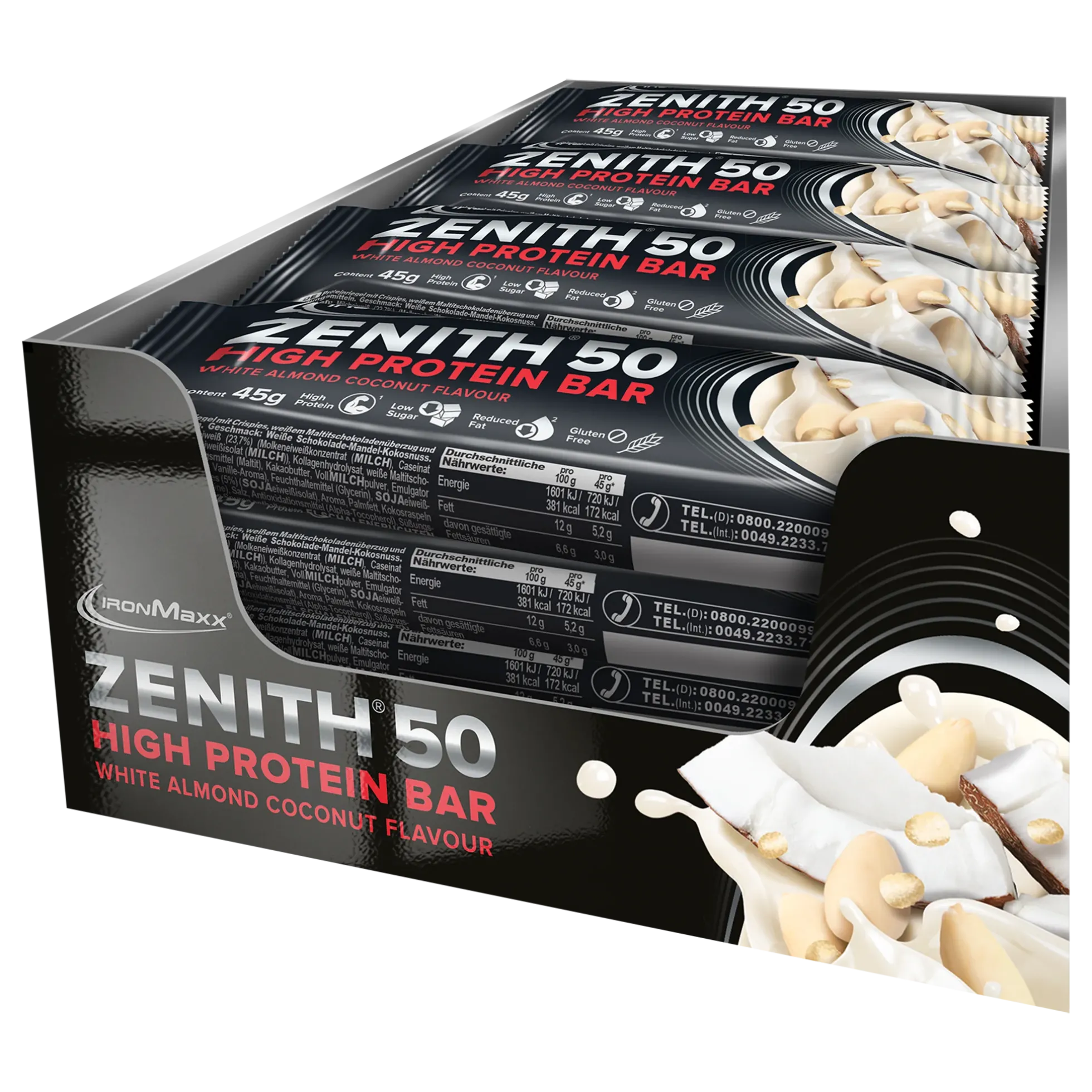 ZENITH® 50 Protein Riegel (16x45g)