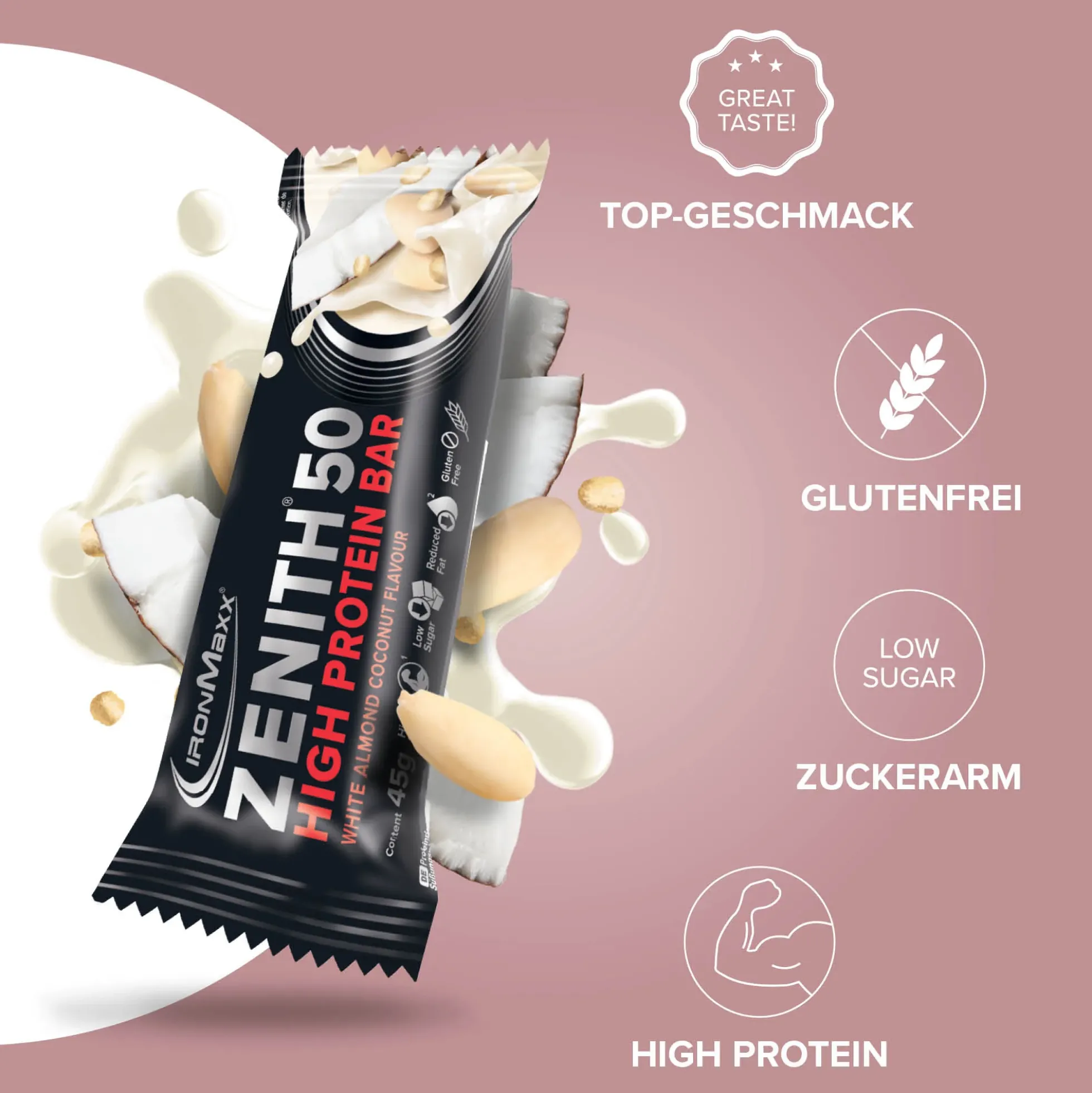 ZENITH® 50 Protein Riegel (16x45g)